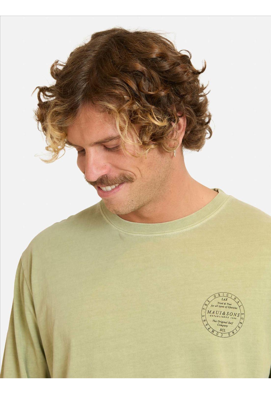 Polera ML Menoy Verde Hombre Maui And Sons-2