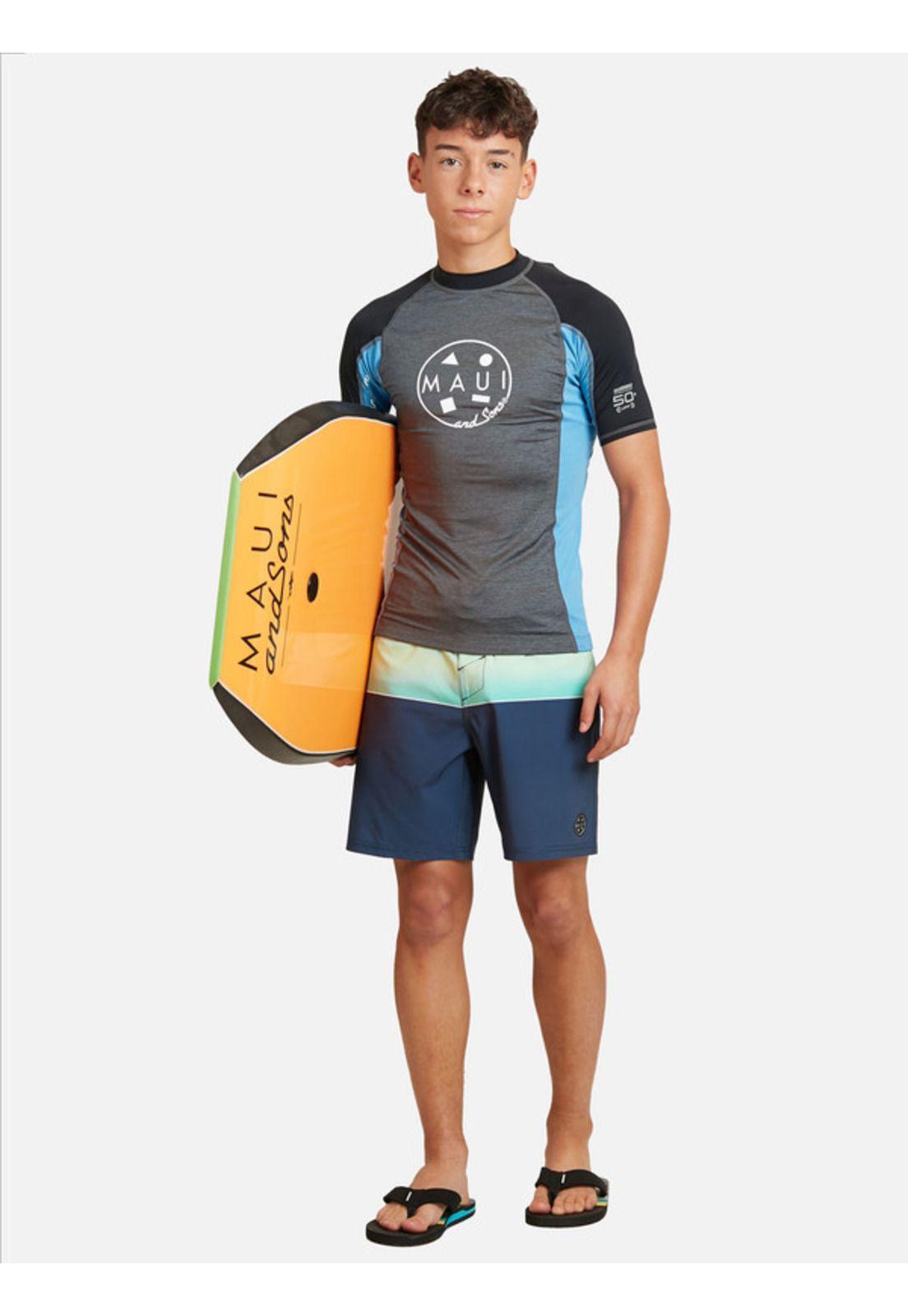 Polera UVP Juvenil Hombre Gris Maui And Sons-3