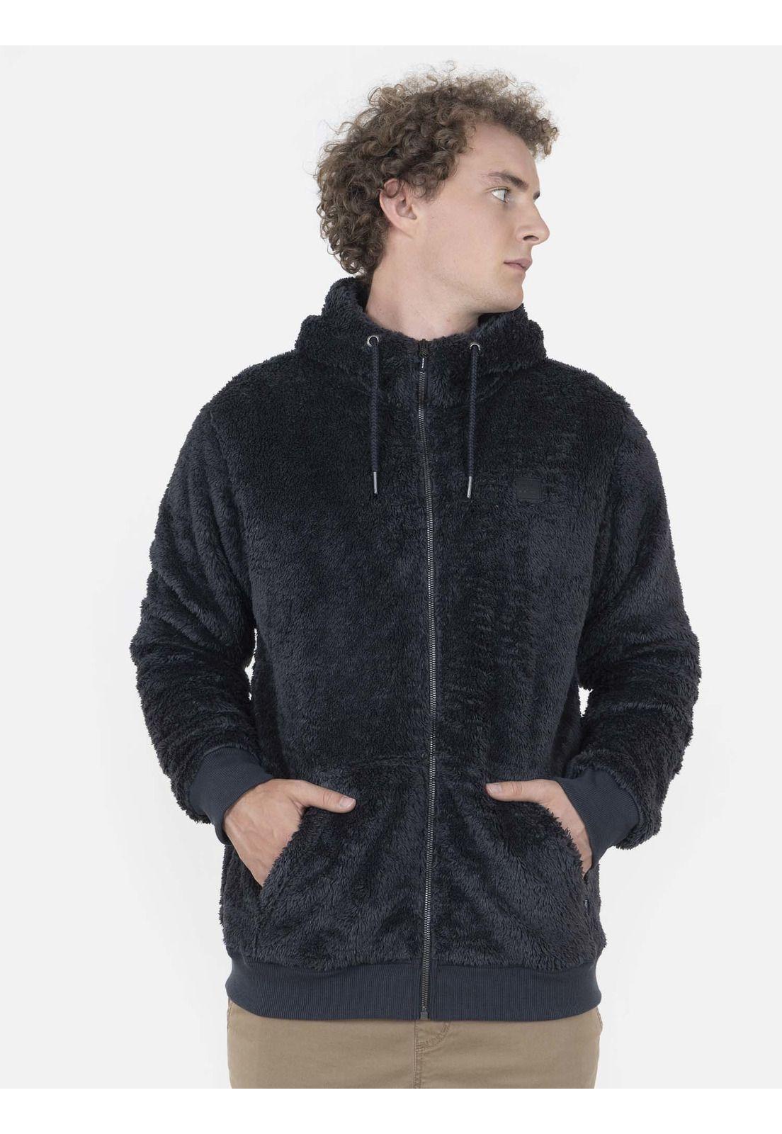 Poleron Hombre CLASSIC SHERPA STREET Gris Maui and Sons-0