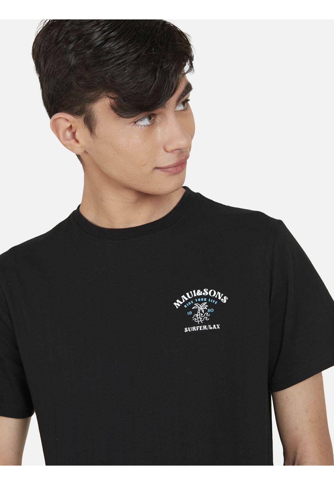 Polera SURFER/LAX Juvenil Negro Maui and Sons-2