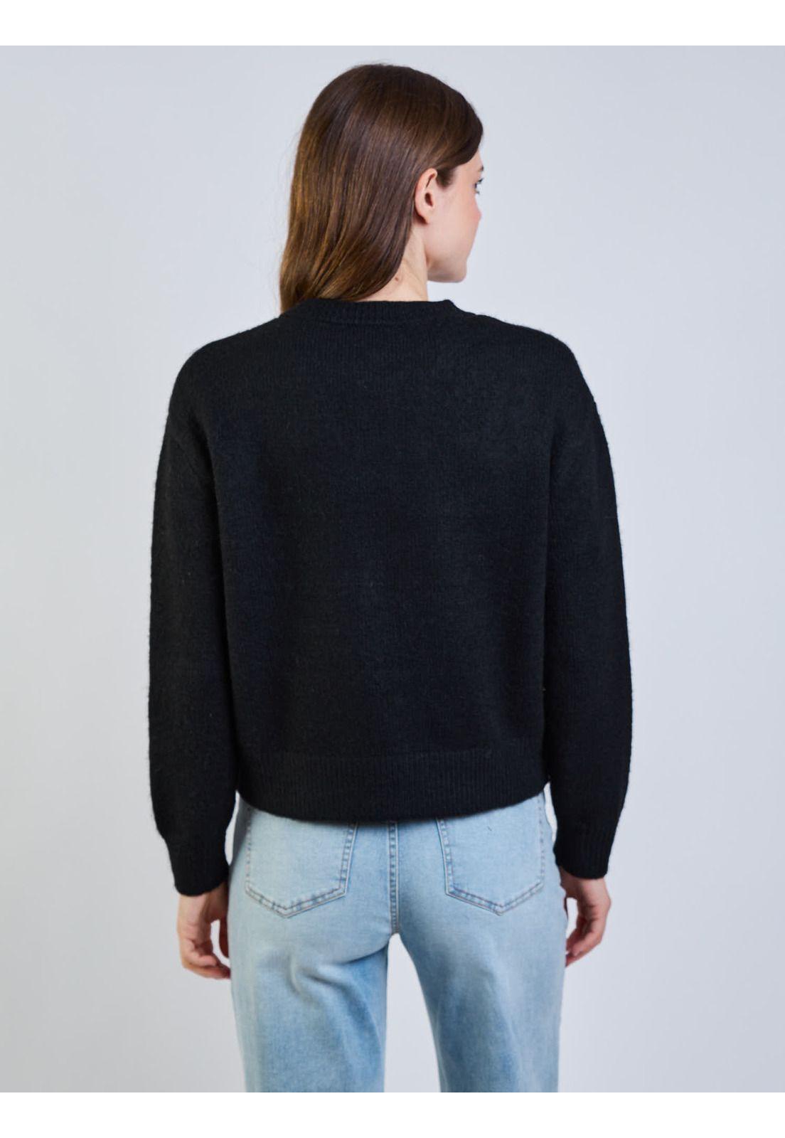 Sweater Arida Negro Mujer Maui And Sons-1