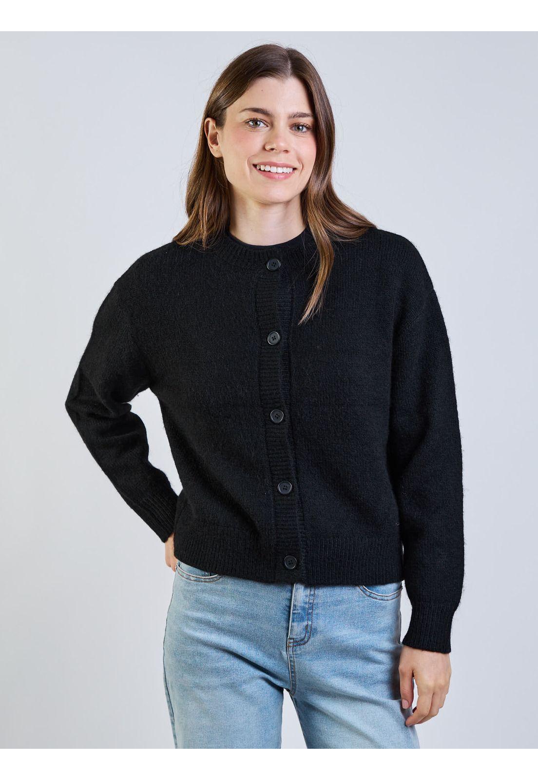 Sweater Arida Negro Mujer Maui And Sons-5