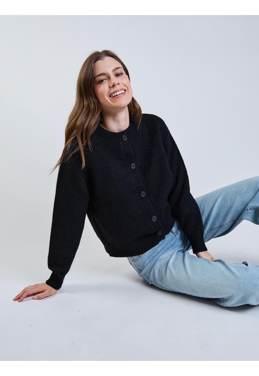 Sweater Arida Negro Mujer Maui And Sons-6