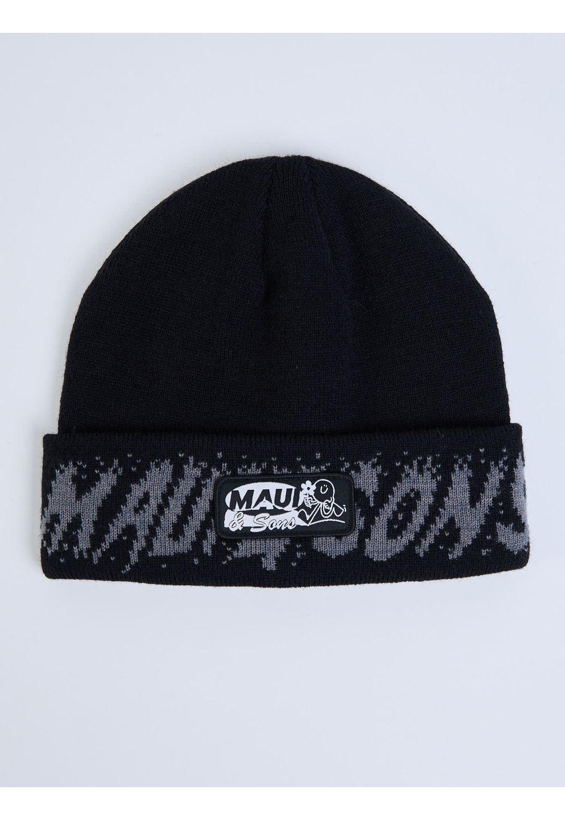 Gorro Happy Day Negro Hombre Maui And Sons-4