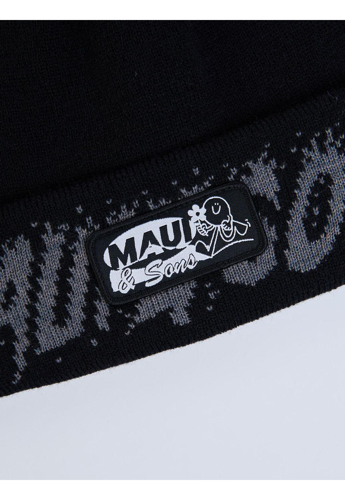 Gorro Happy Day Negro Hombre Maui And Sons-5