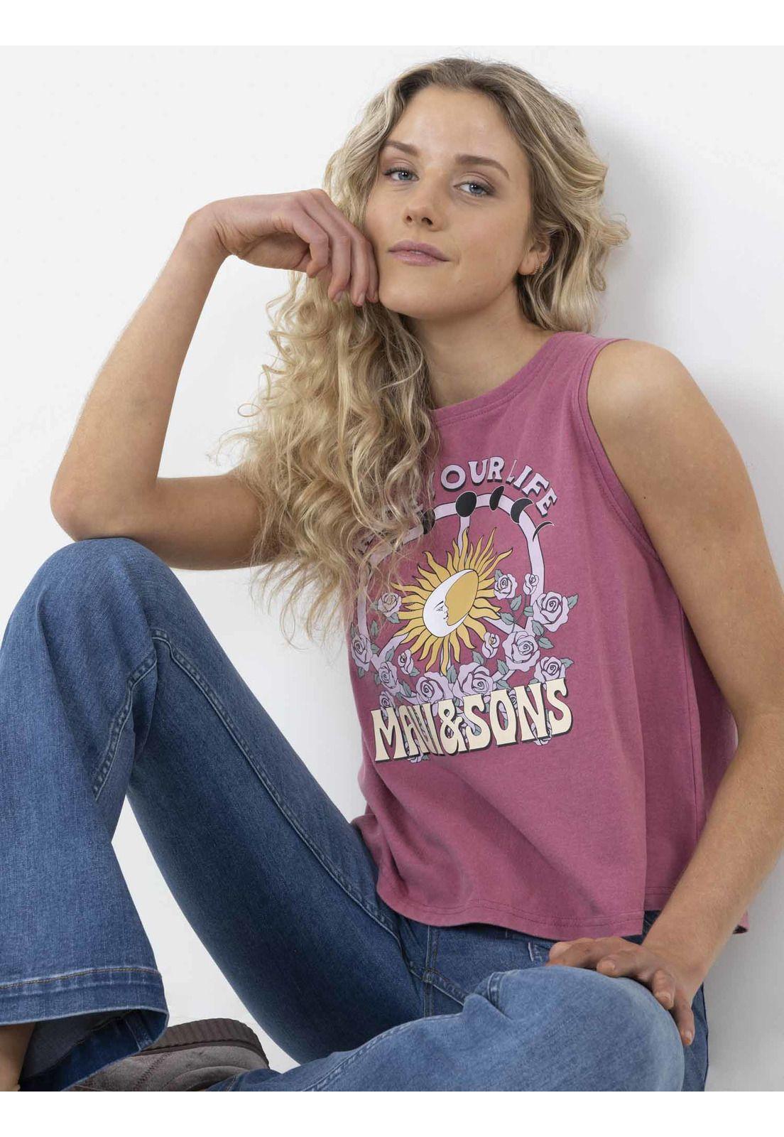 Polera MOONSUN Mujer Rosado Maui and Sons-3