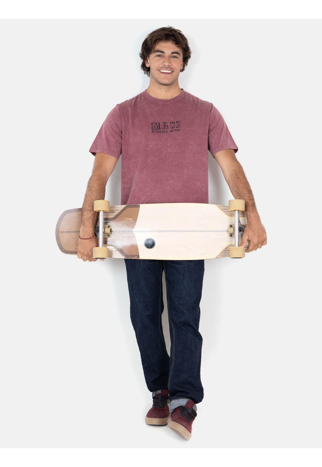 Polera MC Flow Rojo Hombre Maui And Sons-3