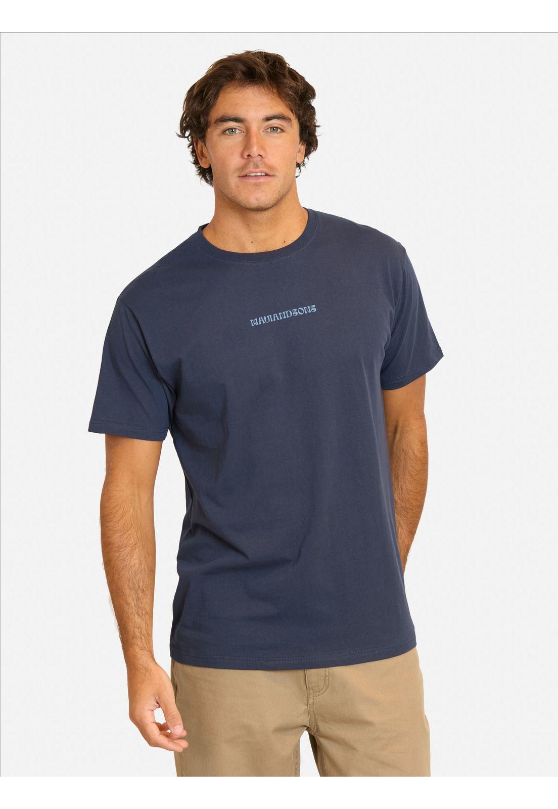 Polera MC Fipuni Azul Hombre Maui And Sons-0