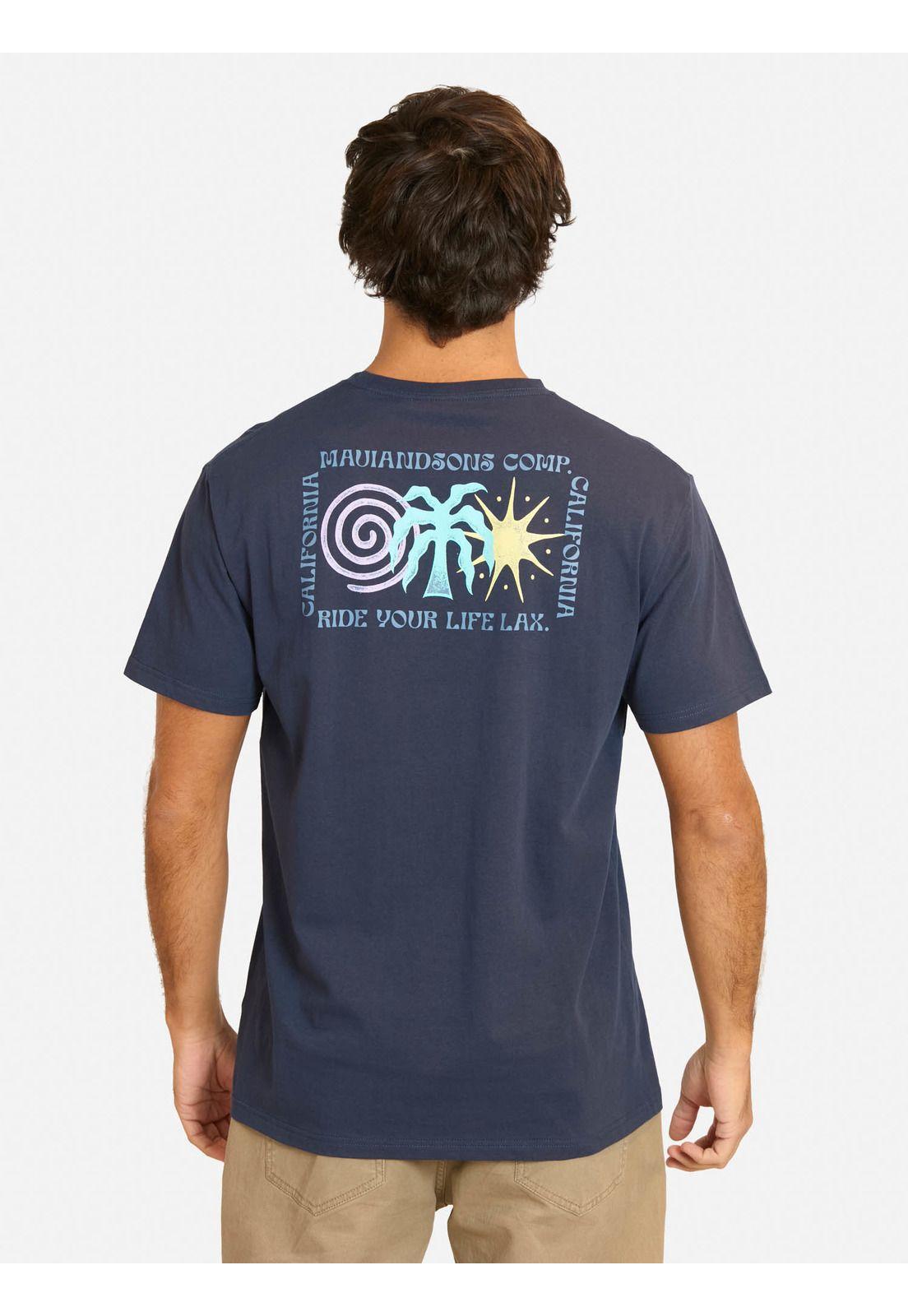 Polera MC Fipuni Azul Hombre Maui And Sons-1