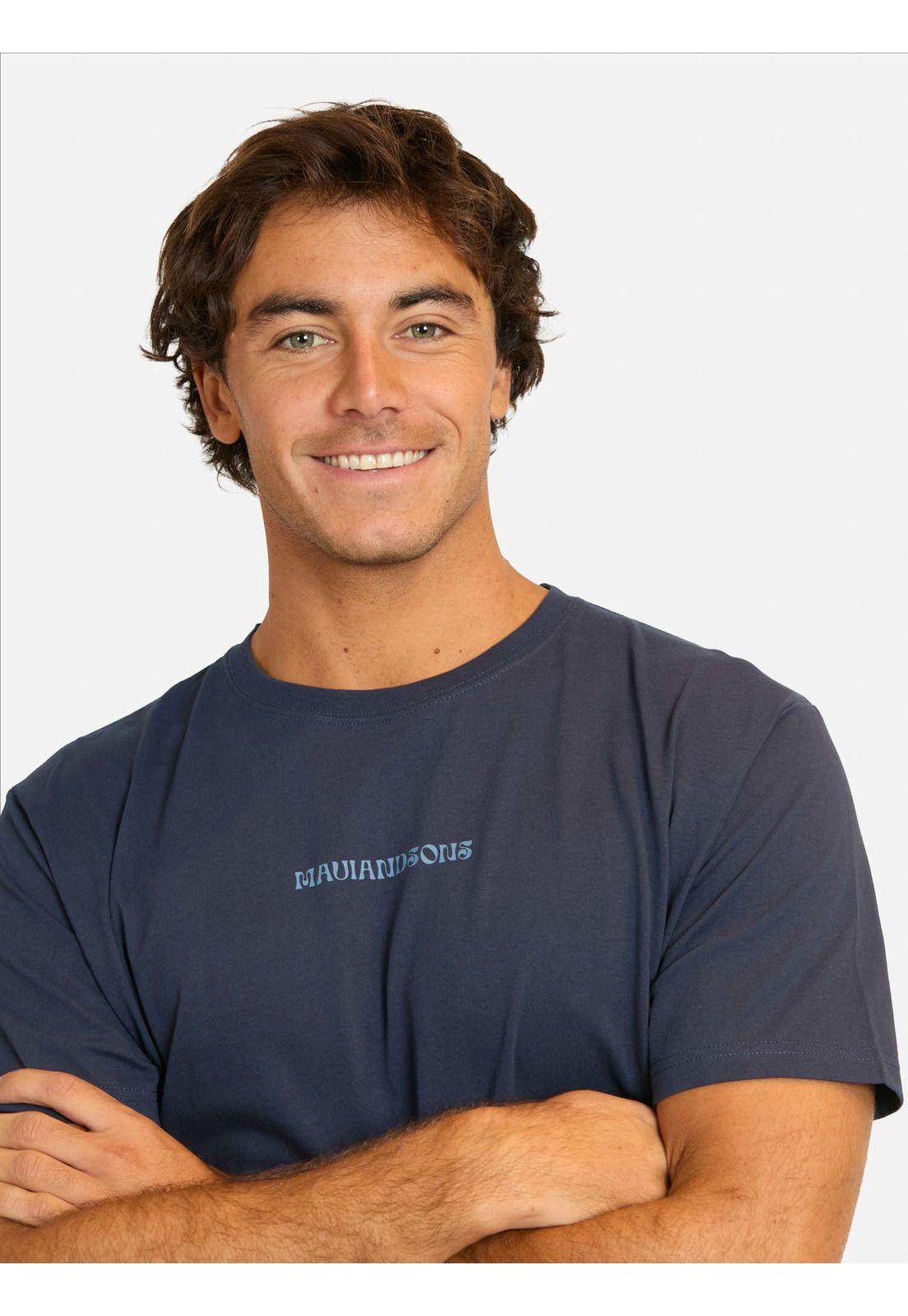 Polera MC Fipuni Azul Hombre Maui And Sons-2
