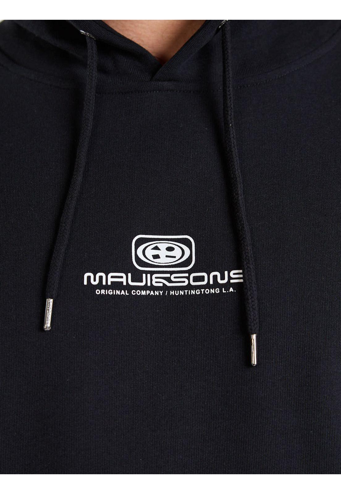 Poleron Canguro Night Core Negro Hombre Maui and Sons-4
