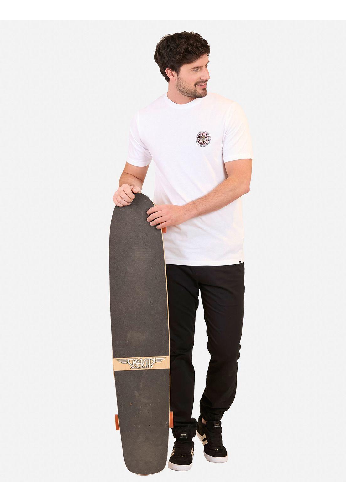 Polera MC Asphalt Aspen Blanco Hombre Maui And Sons-3