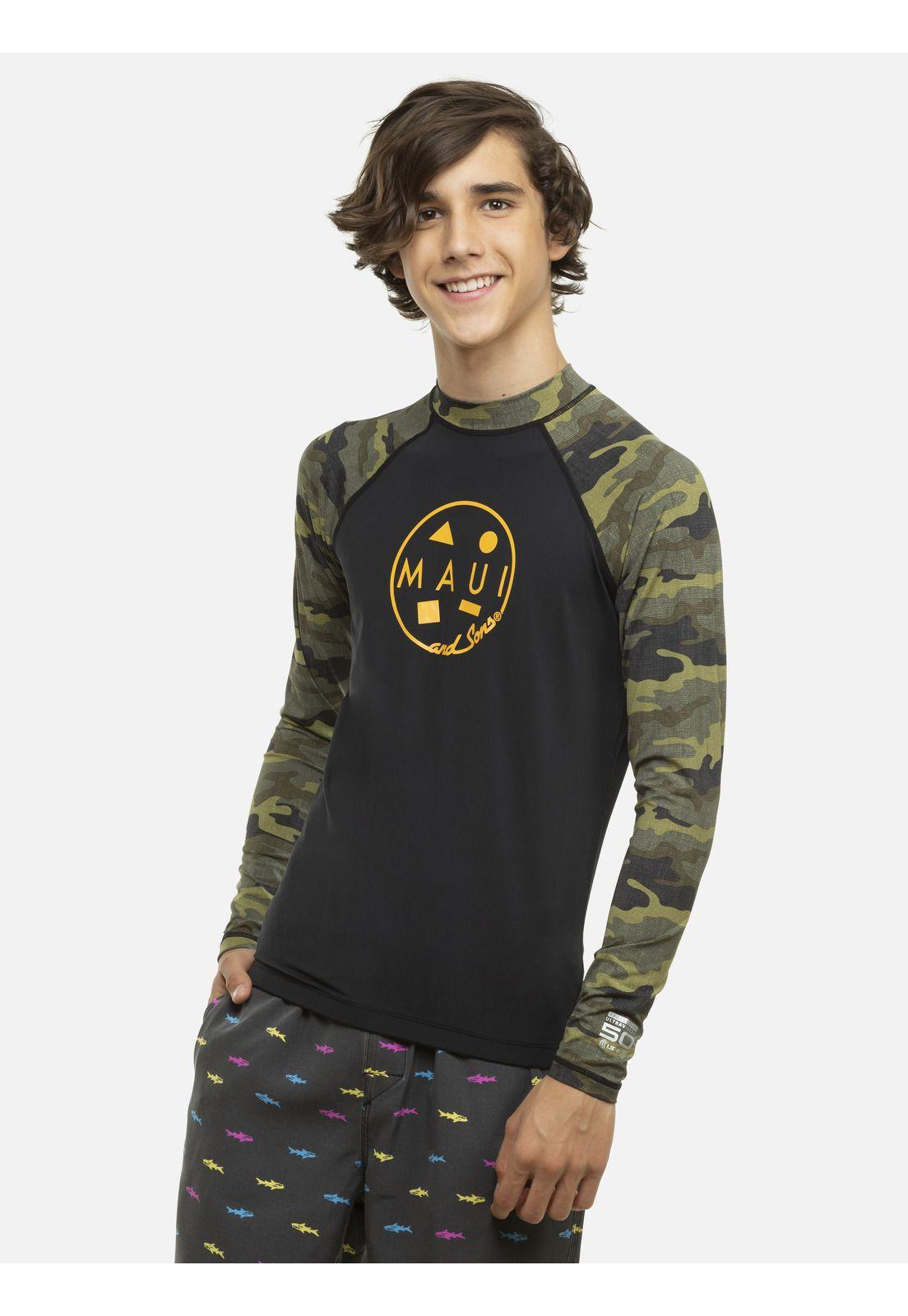 Polera Juvenil 5P1337-MV21 Negro Maui and Sons-0