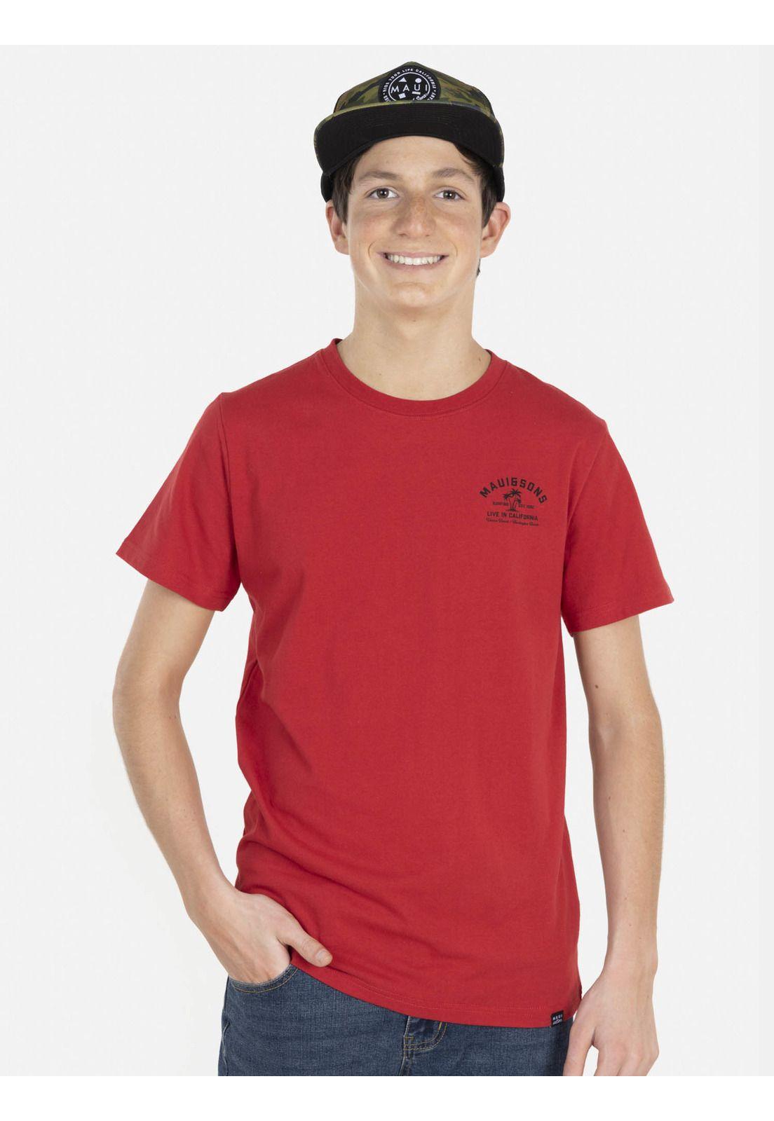 Pack Polera Jockey 5AV1575 Juvenil Rojo Maui and Sons-0