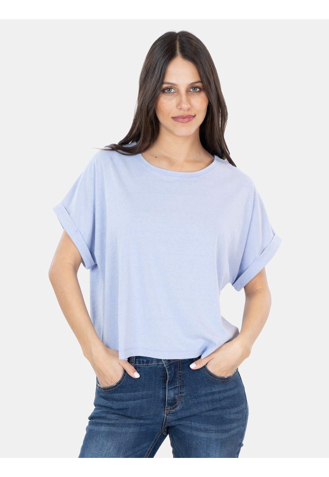 Polera MC Logan Azul Mujer Maui And Sons-0