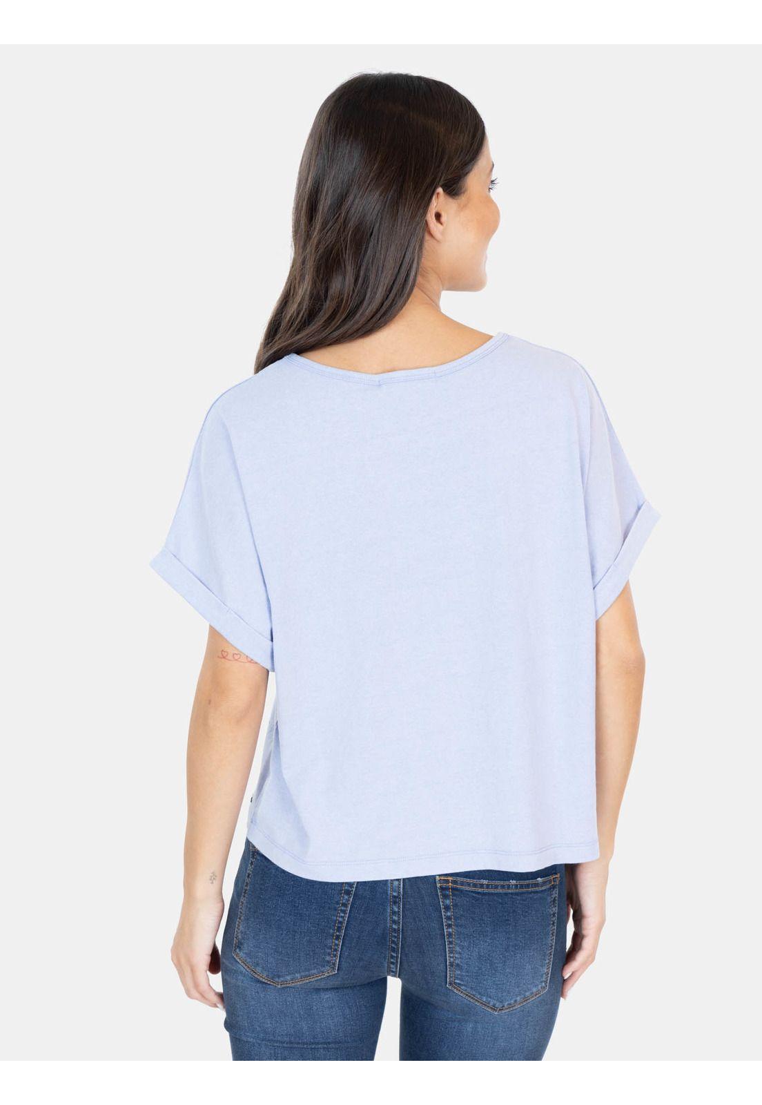 Polera MC Logan Azul Mujer Maui And Sons-1