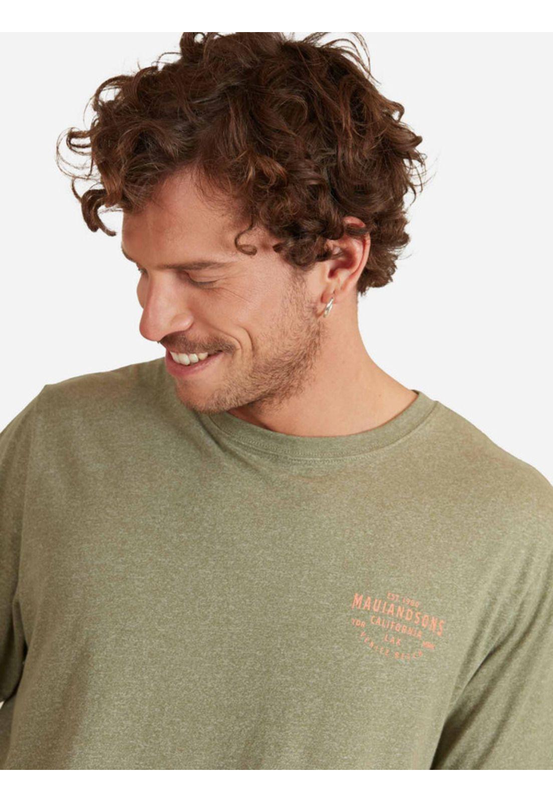 Polera Symbol Nature 10 Hombre Verde Maui And Sons-2