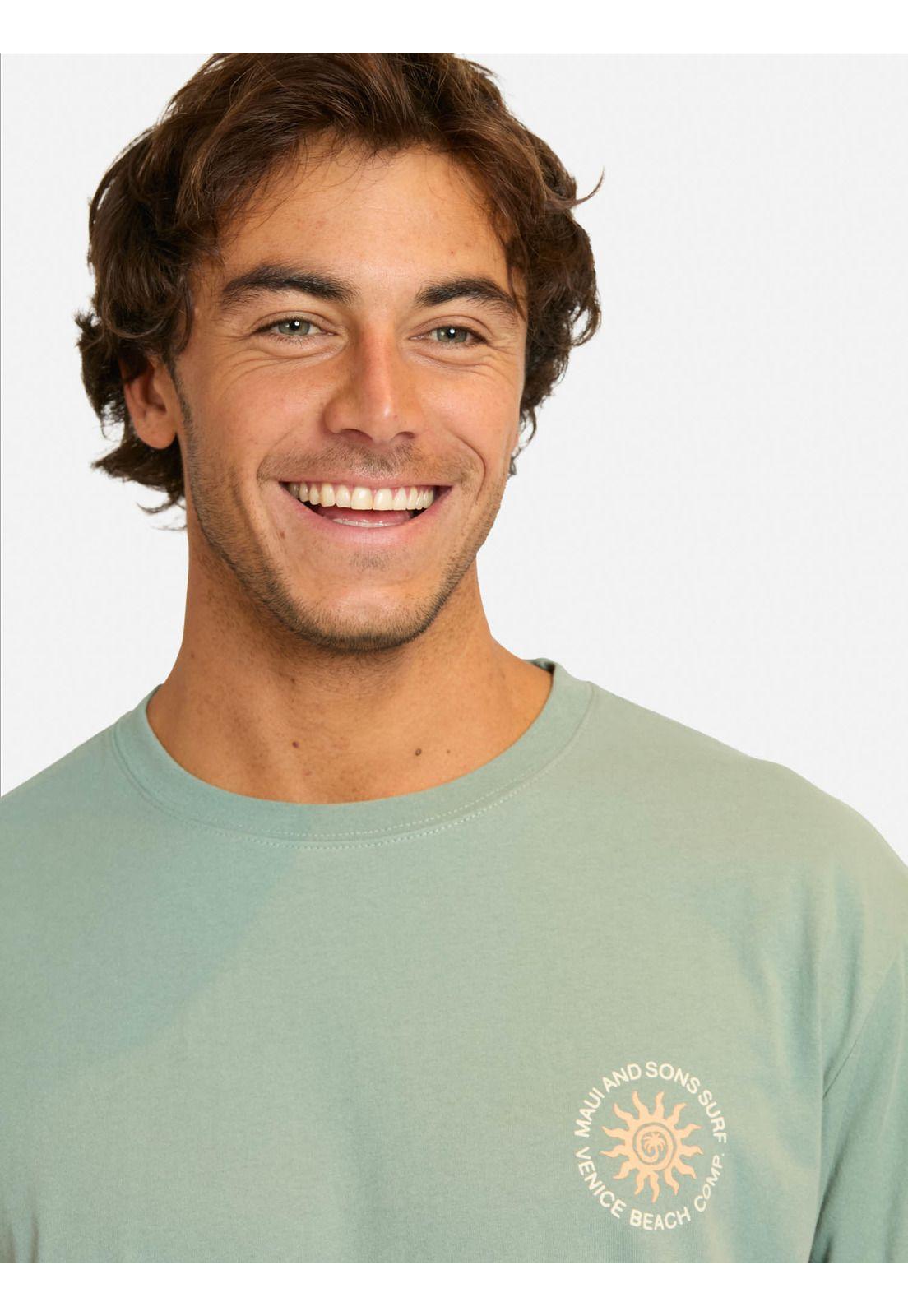Polera MC Mirazo Verde Hombre Maui And Sons-2