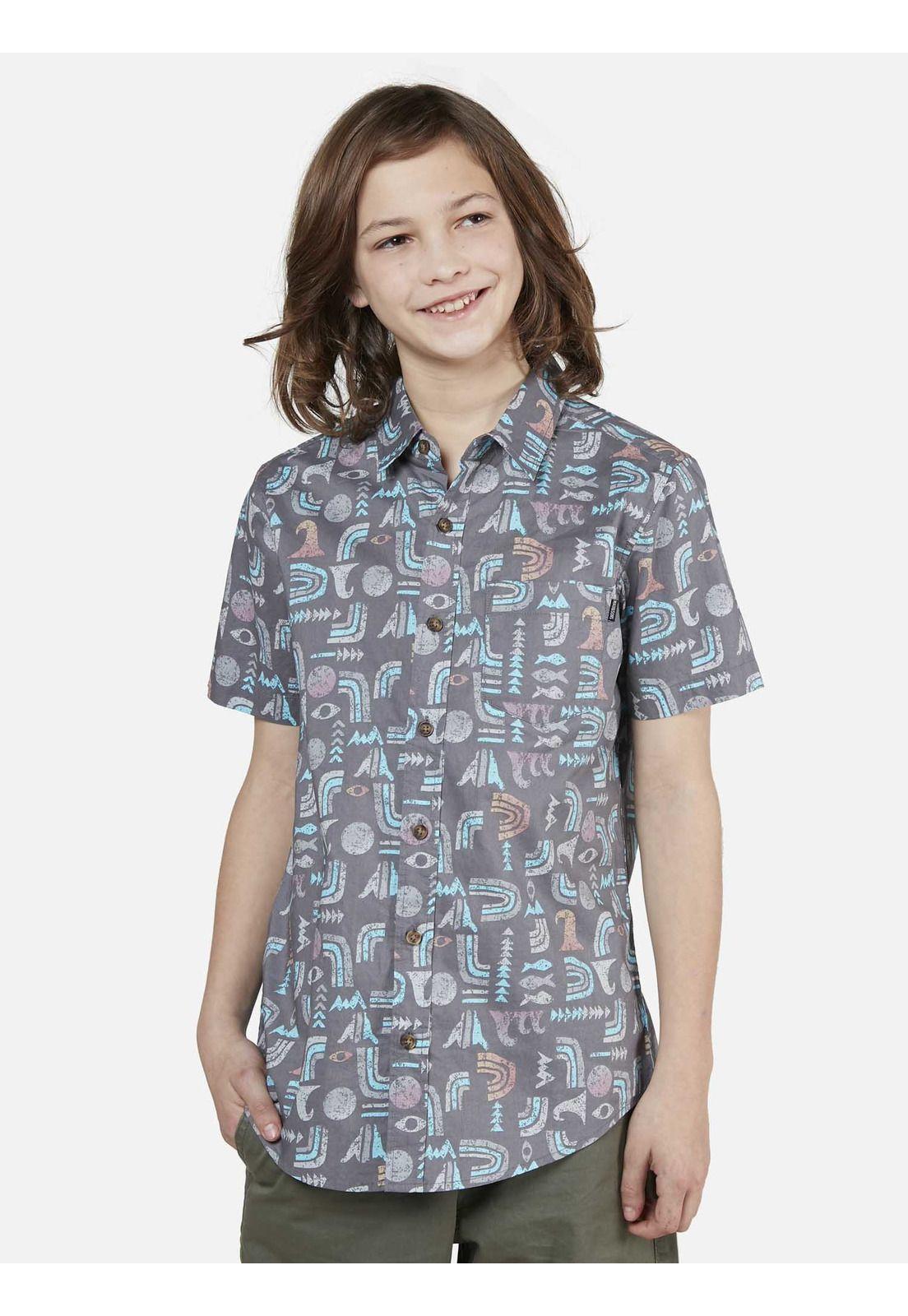 Camisa Juvenil Gris Oscuro 5C936-MV22 Maui and Sons-0