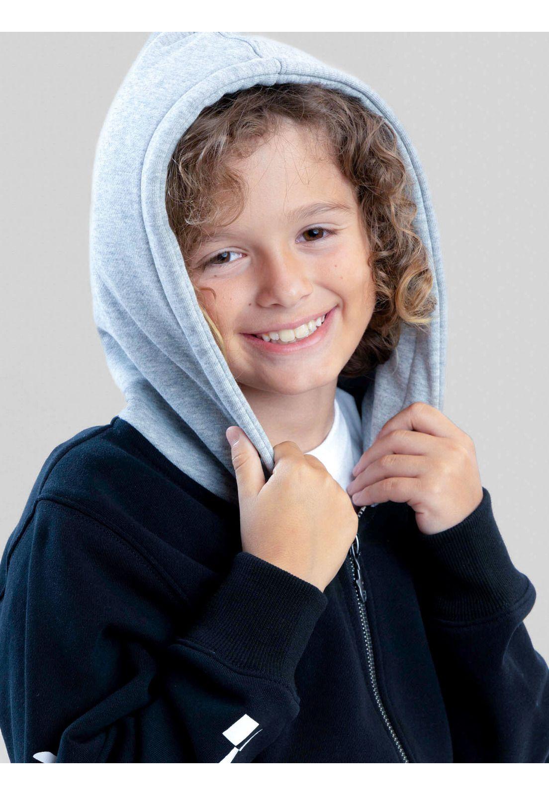 Poleron FZ Surfer Negro Infantil Maui And Sons-4