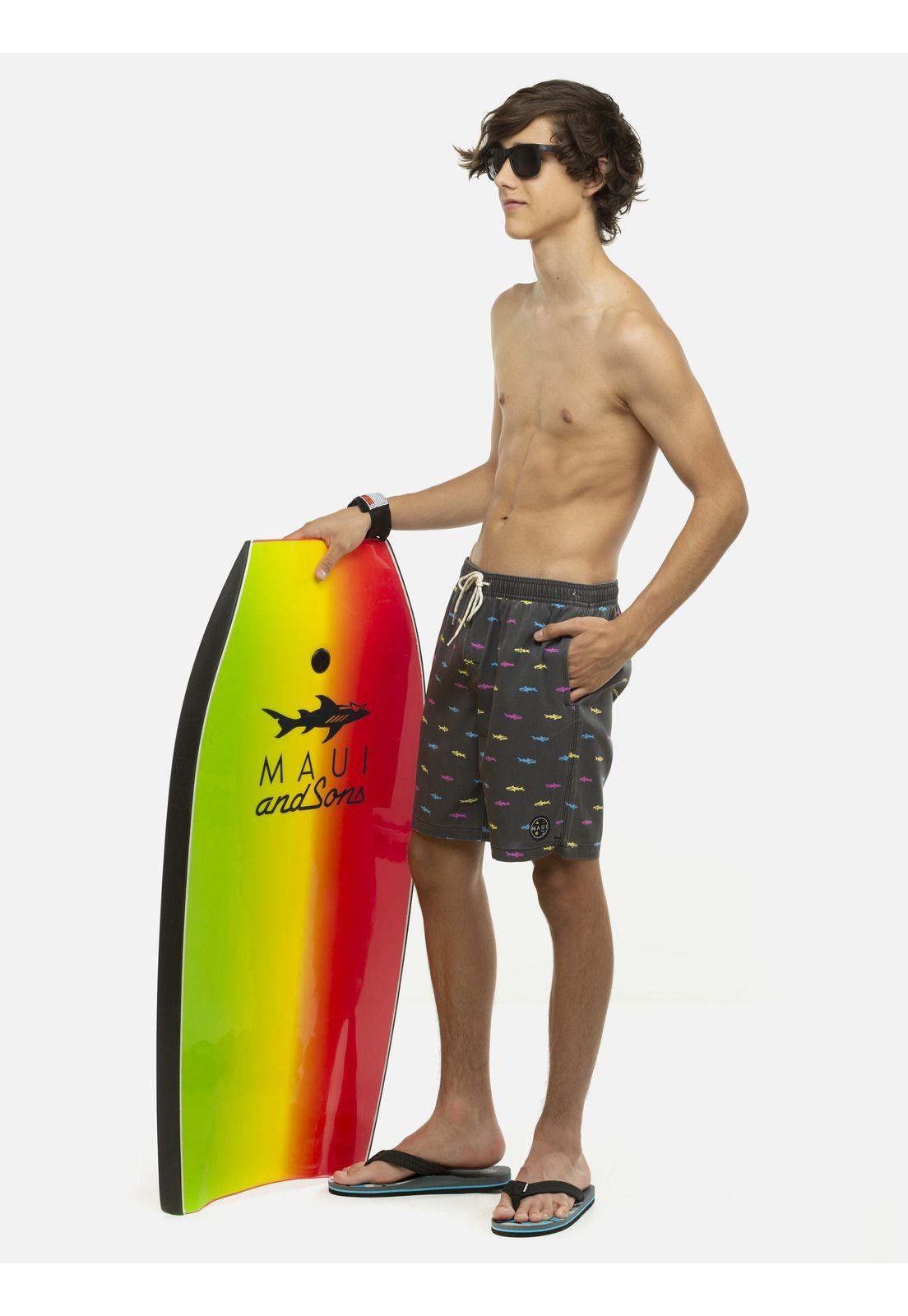 Traje De Baño Juvenil 5T1168-MV21 Negro Maui and Sons-3