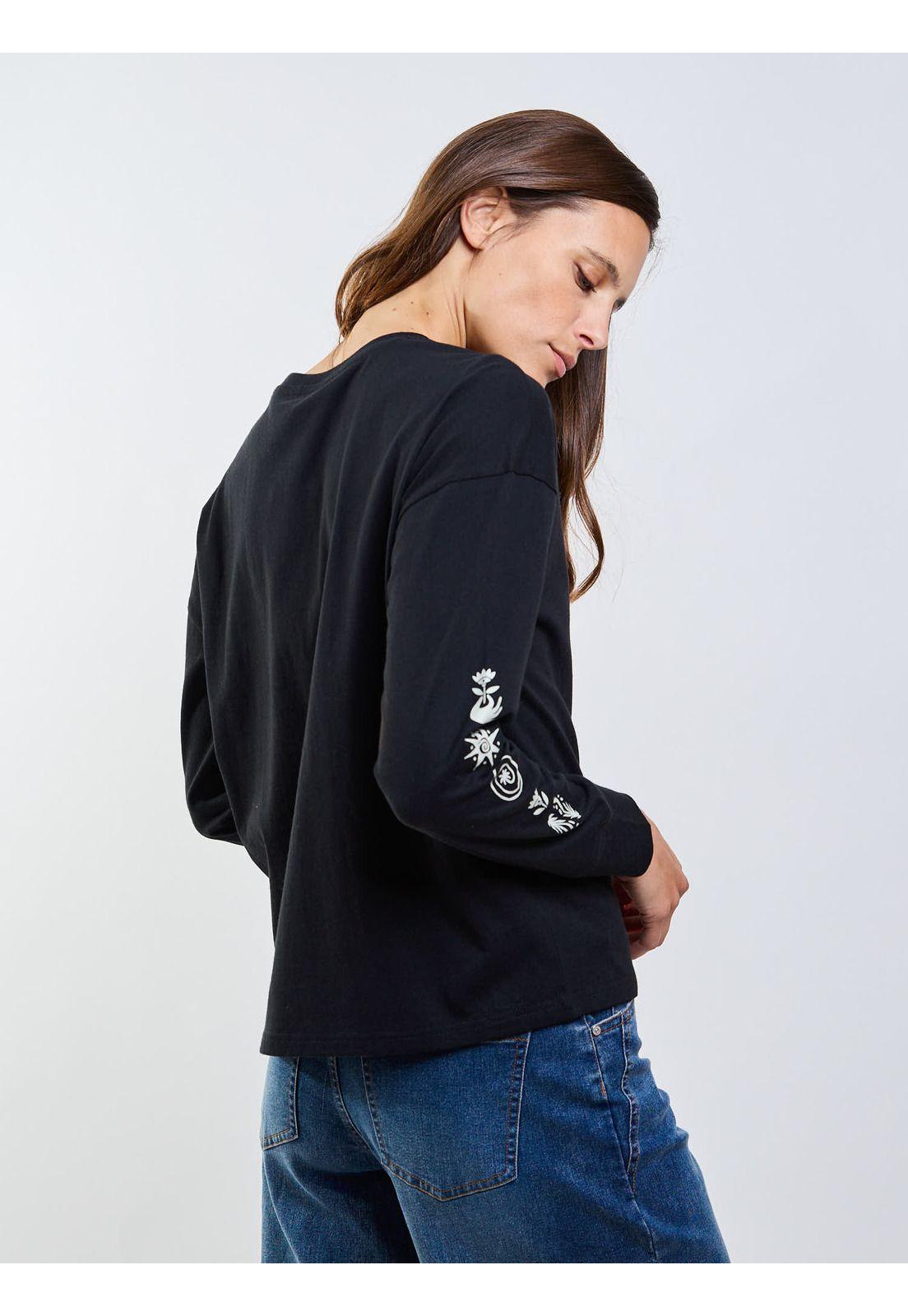 Polera ML Islandia Negro Mujer Maui And Sons-5