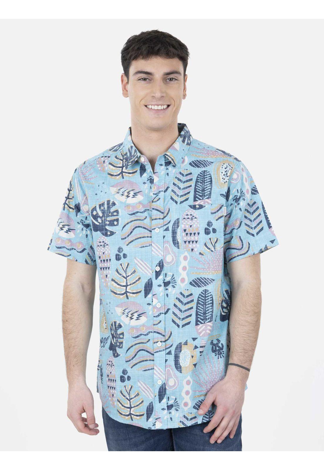 Camisa ABSTRACT SUMMER Hombre Multicolor Maui and Sons-3