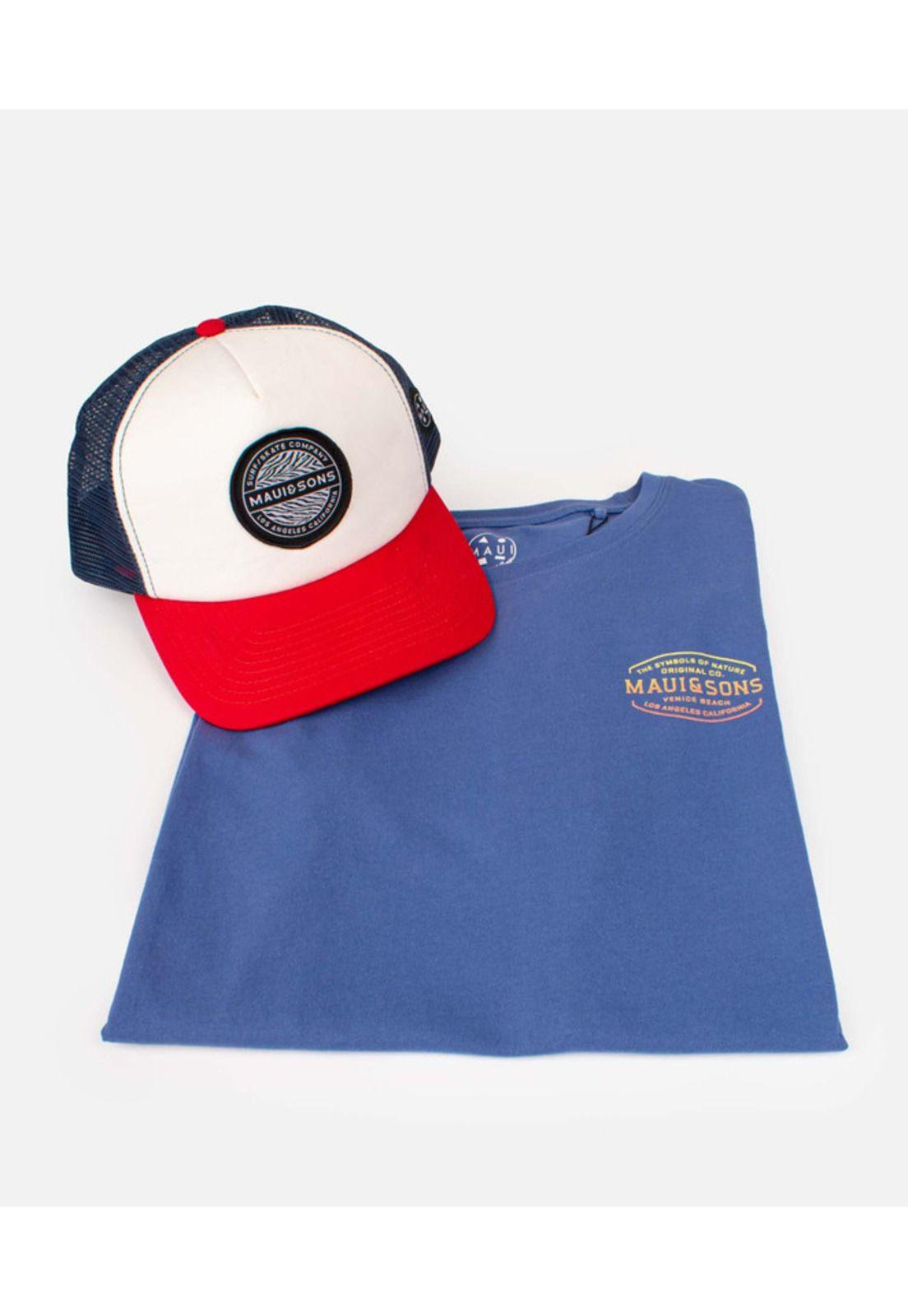 Pack Polera Jockey Infantil Azul Maui and sons-3