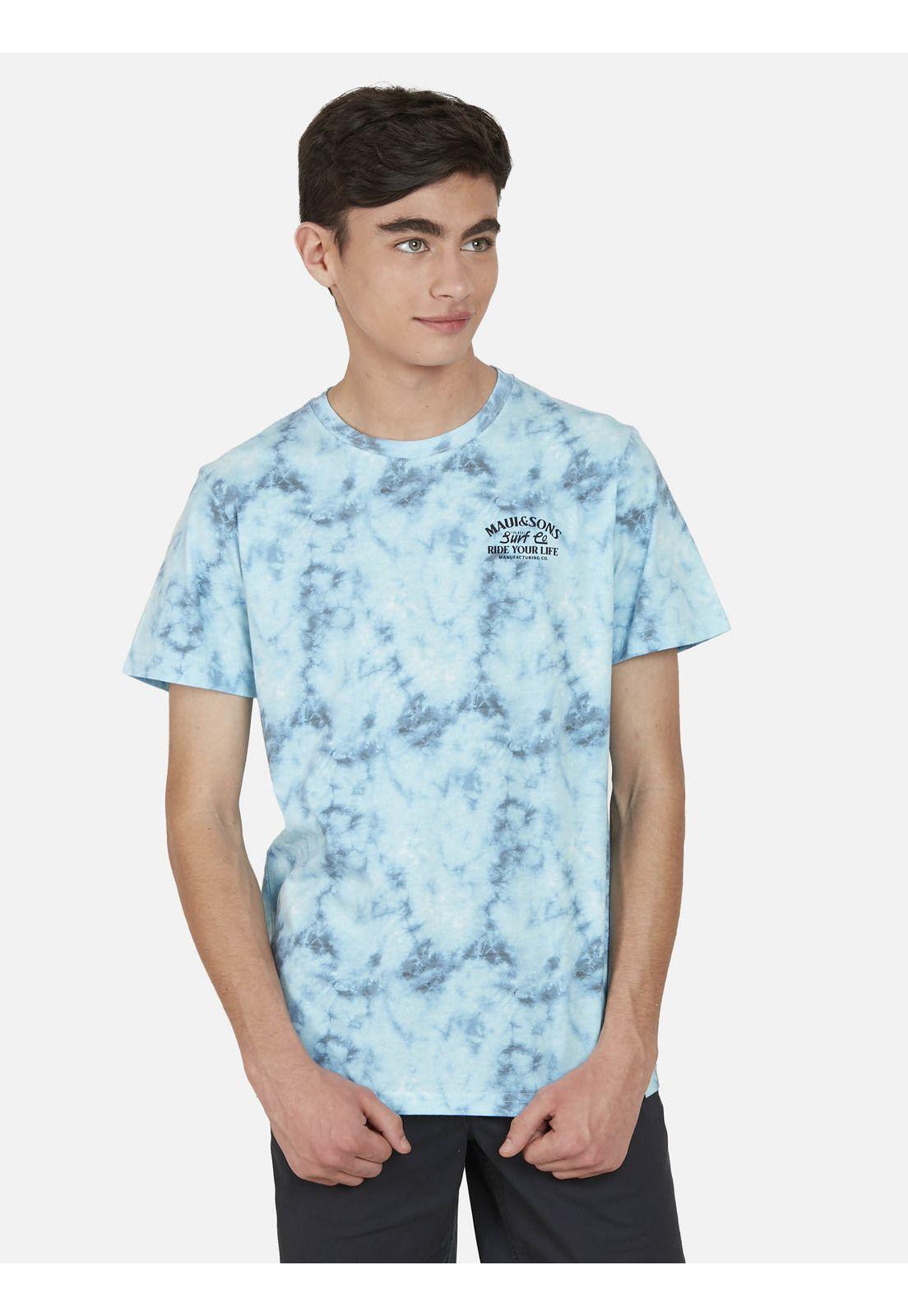 Polera SURF CO. TIE DYE Juvenil Multicolor Maui and Sons-0