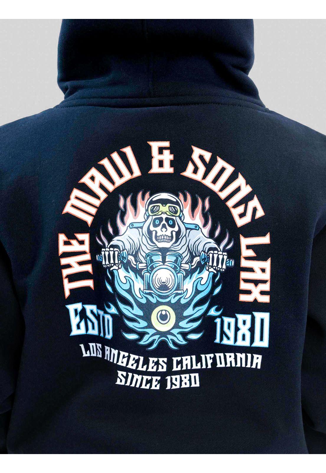 Poleron Canguro Seapath Negro Infantil Maui And Sons-4