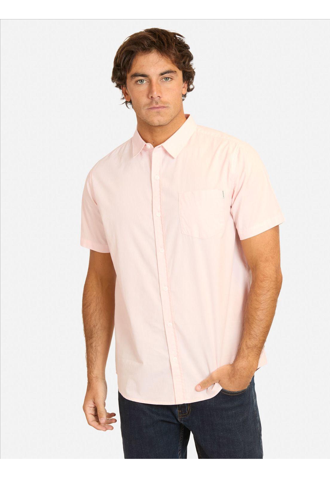 Camisa MC Teora Rosado Hombre Maui And Sons-0