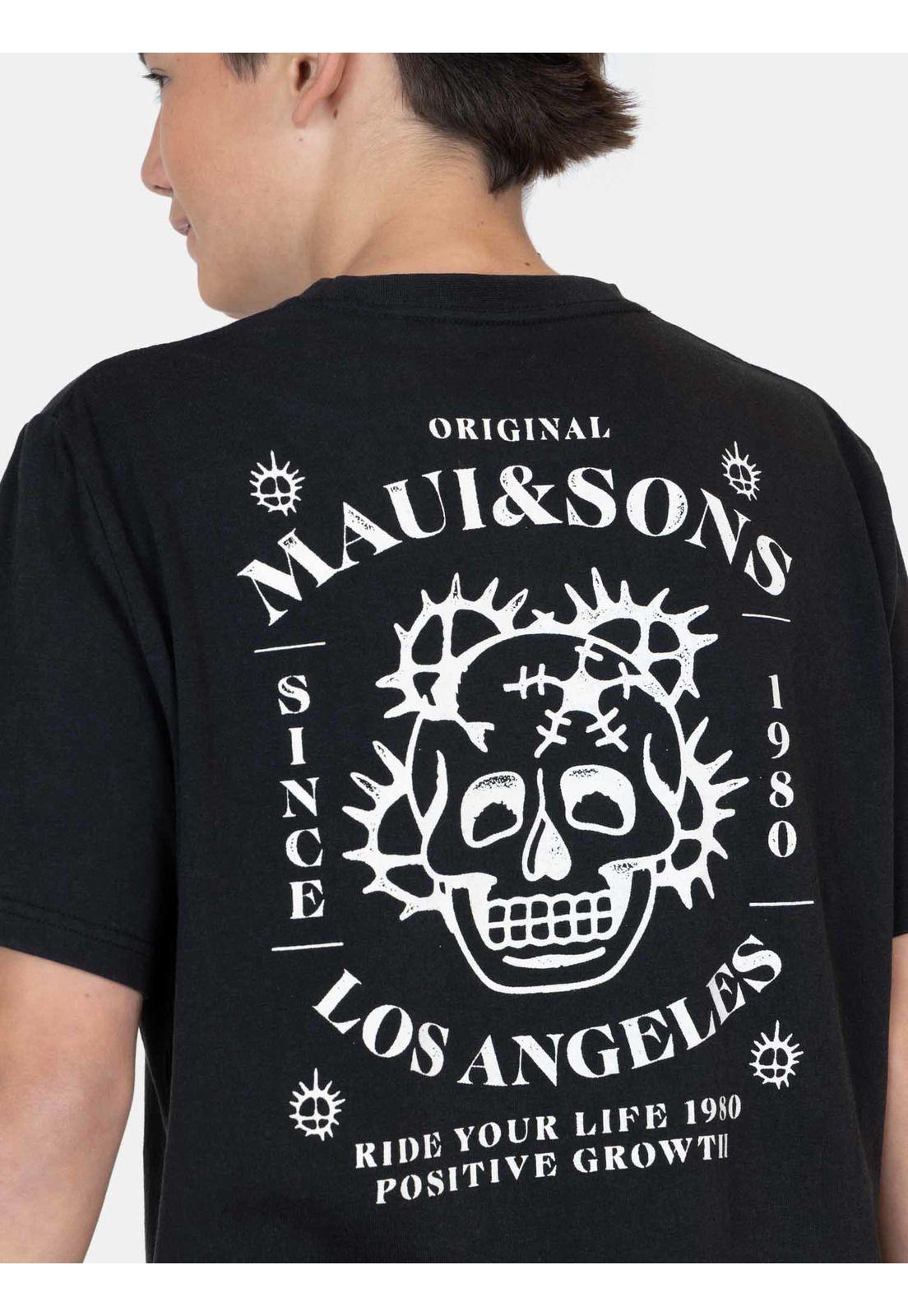 Polera MC SolSkyn Negro Infantil Maui And Sons-2