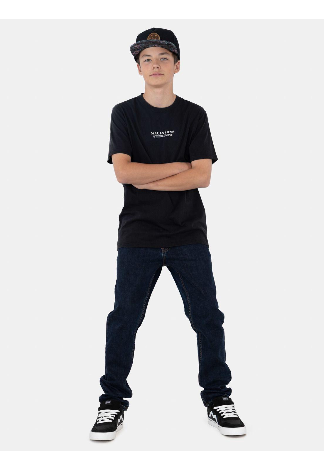 Polera MC SolSkyn Negro Infantil Maui And Sons-3