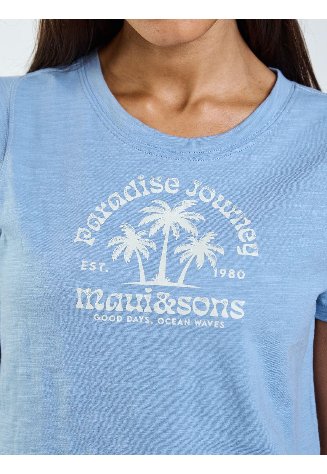 Polera MC Duna Azul Mujer Maui and Sons-4