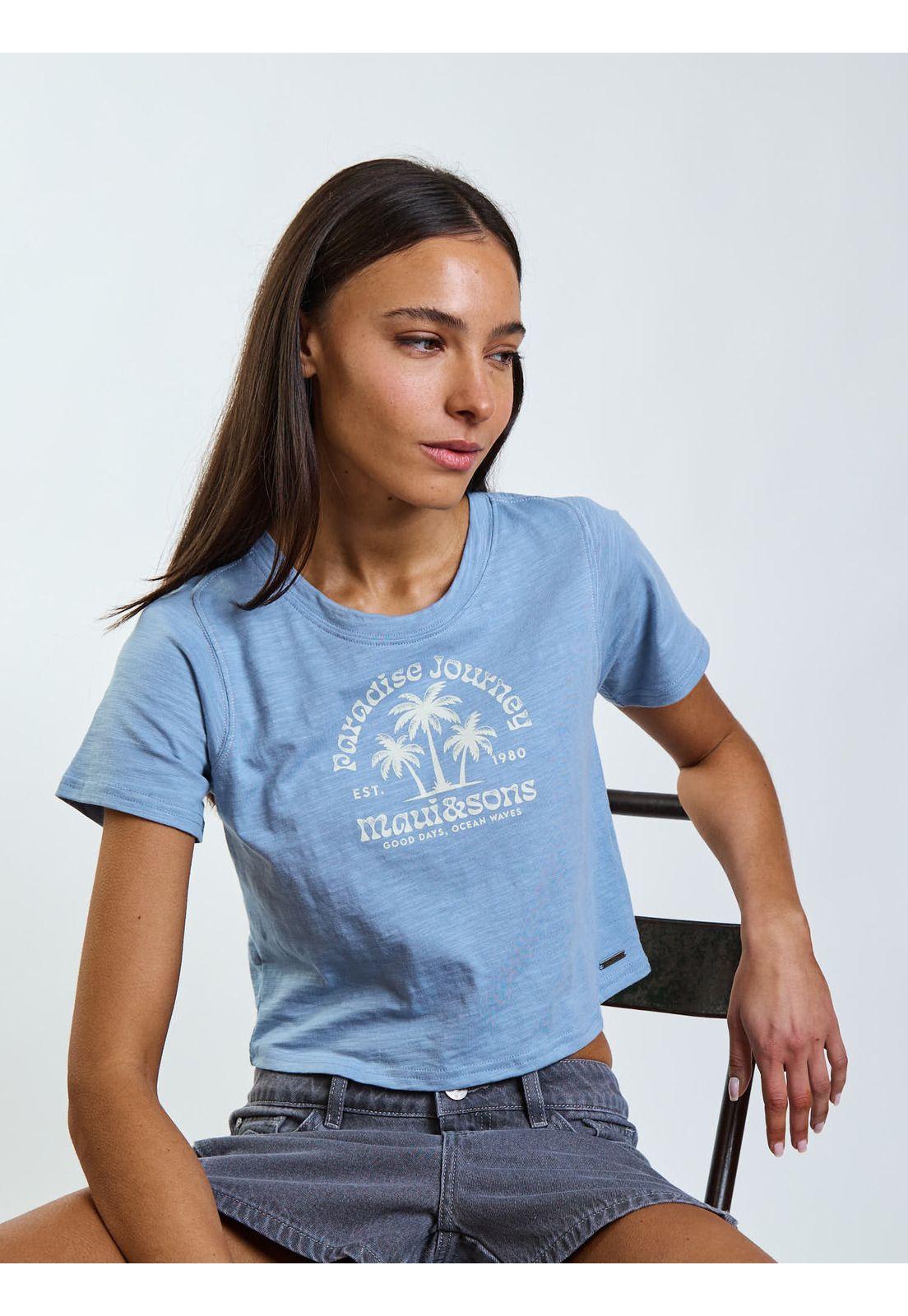 Polera MC Duna Azul Mujer Maui and Sons-6