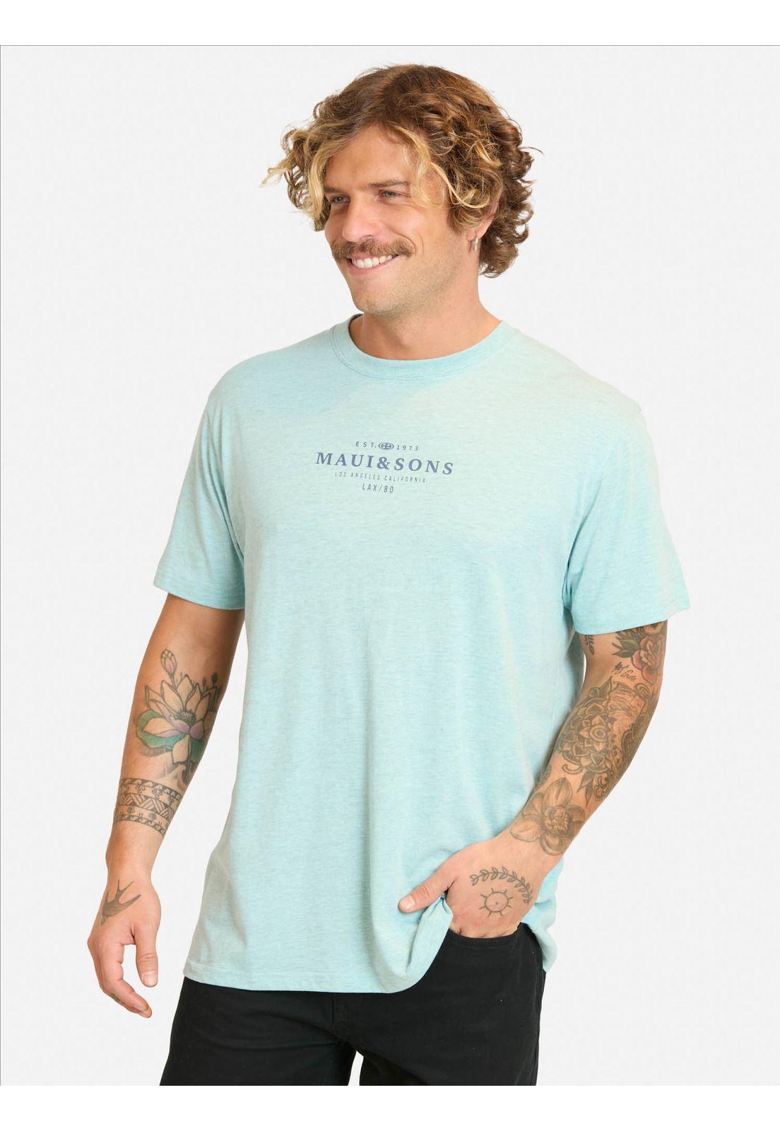 Polera MC Tivamo Azul Hombre Maui And Sons-0