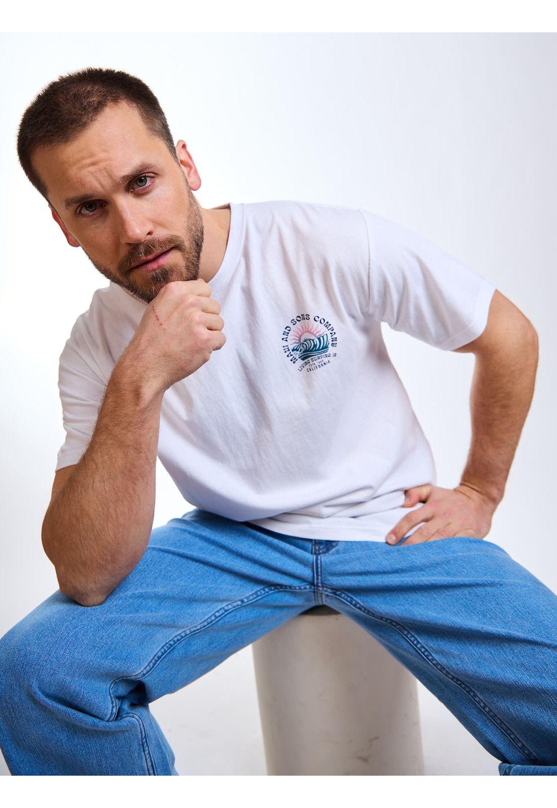 Polera MC Malibu Blanco Hombre Maui and Sons-6