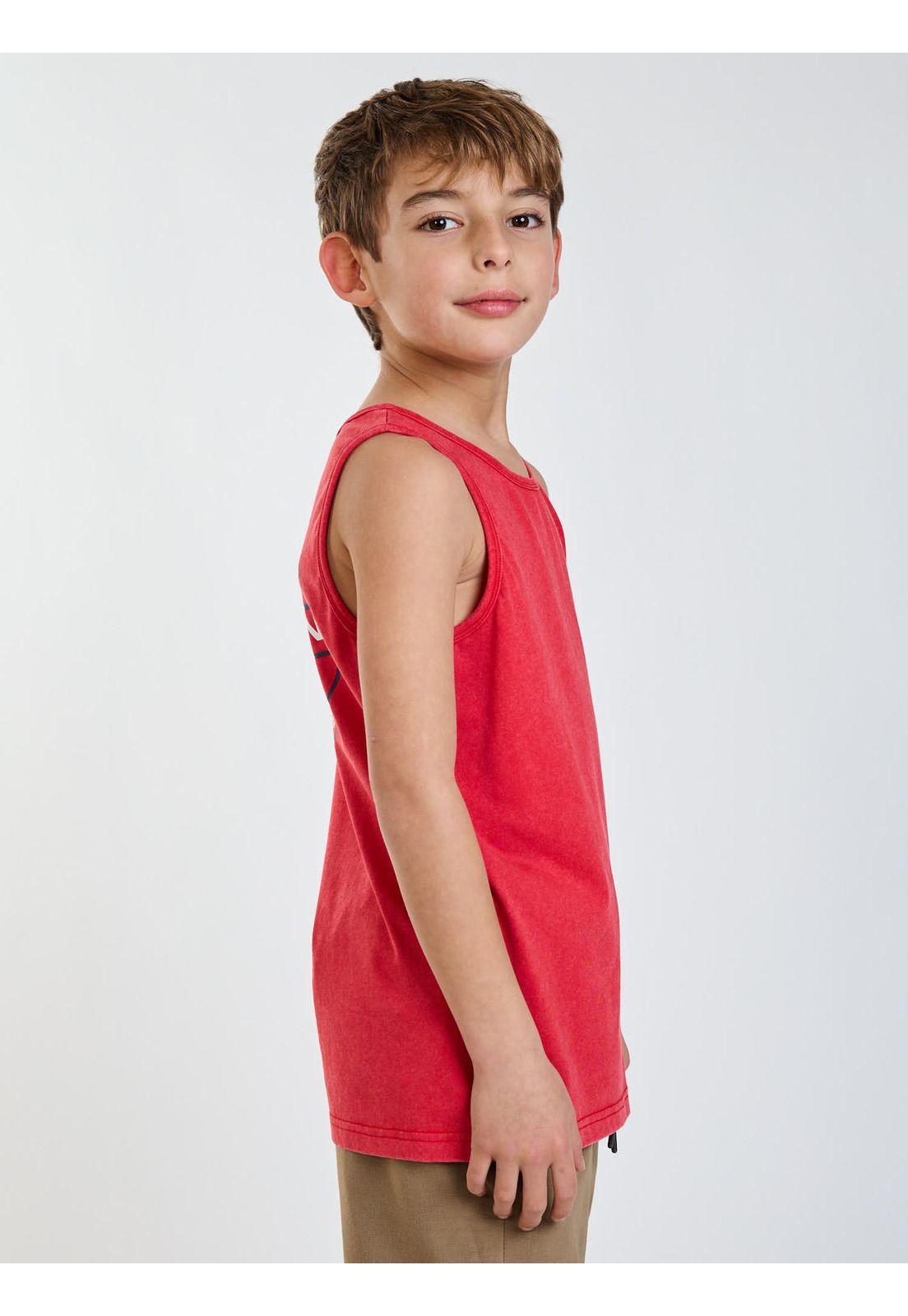 Polera SM Tiki Rojo Infantil Maui and Sons-2