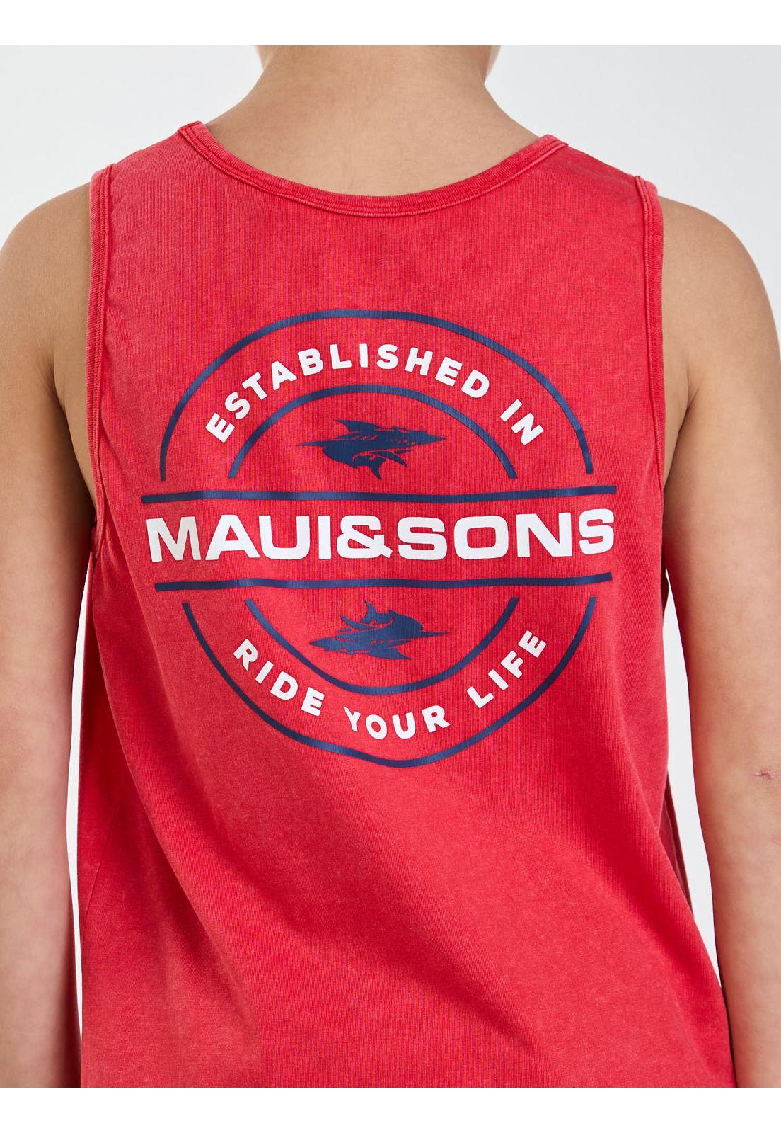 Polera SM Tiki Rojo Infantil Maui and Sons-3