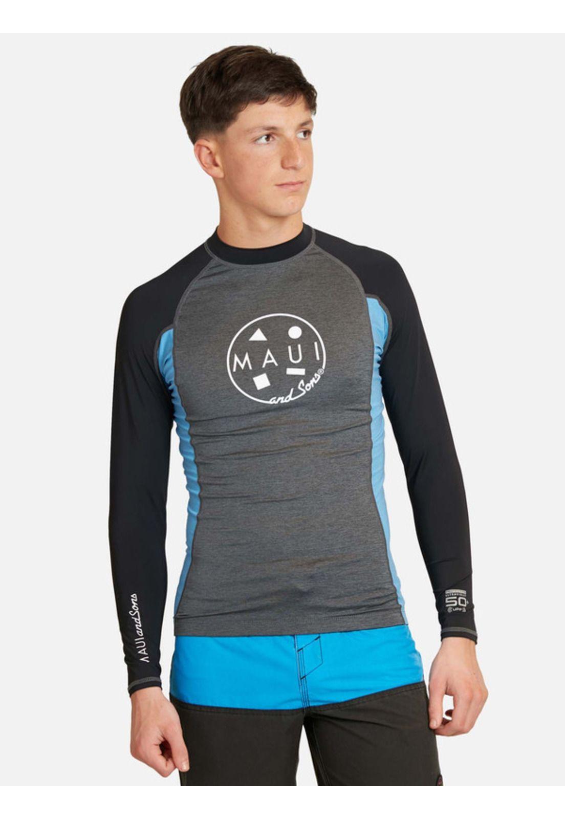 Polera UVP Juvenil Hombre Gris Maui And Sons-0