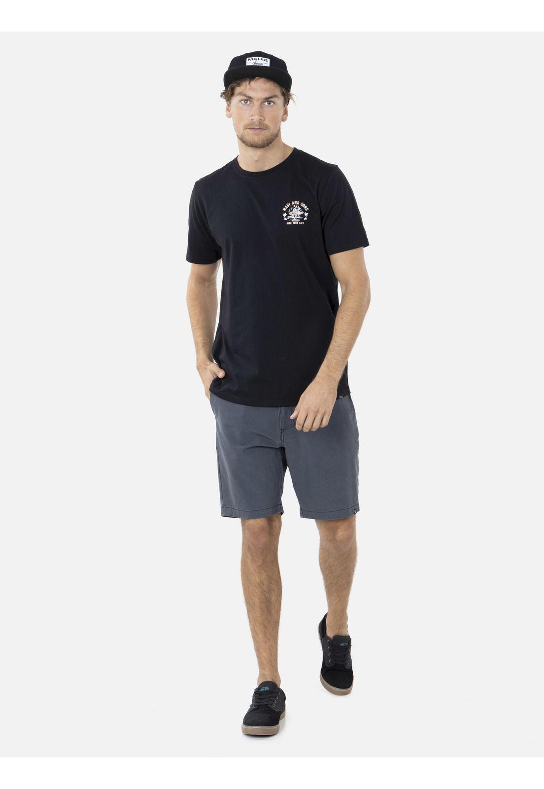 Bermuda CHINO FIT Hombre Azul Oscuro Maui And Sons-2