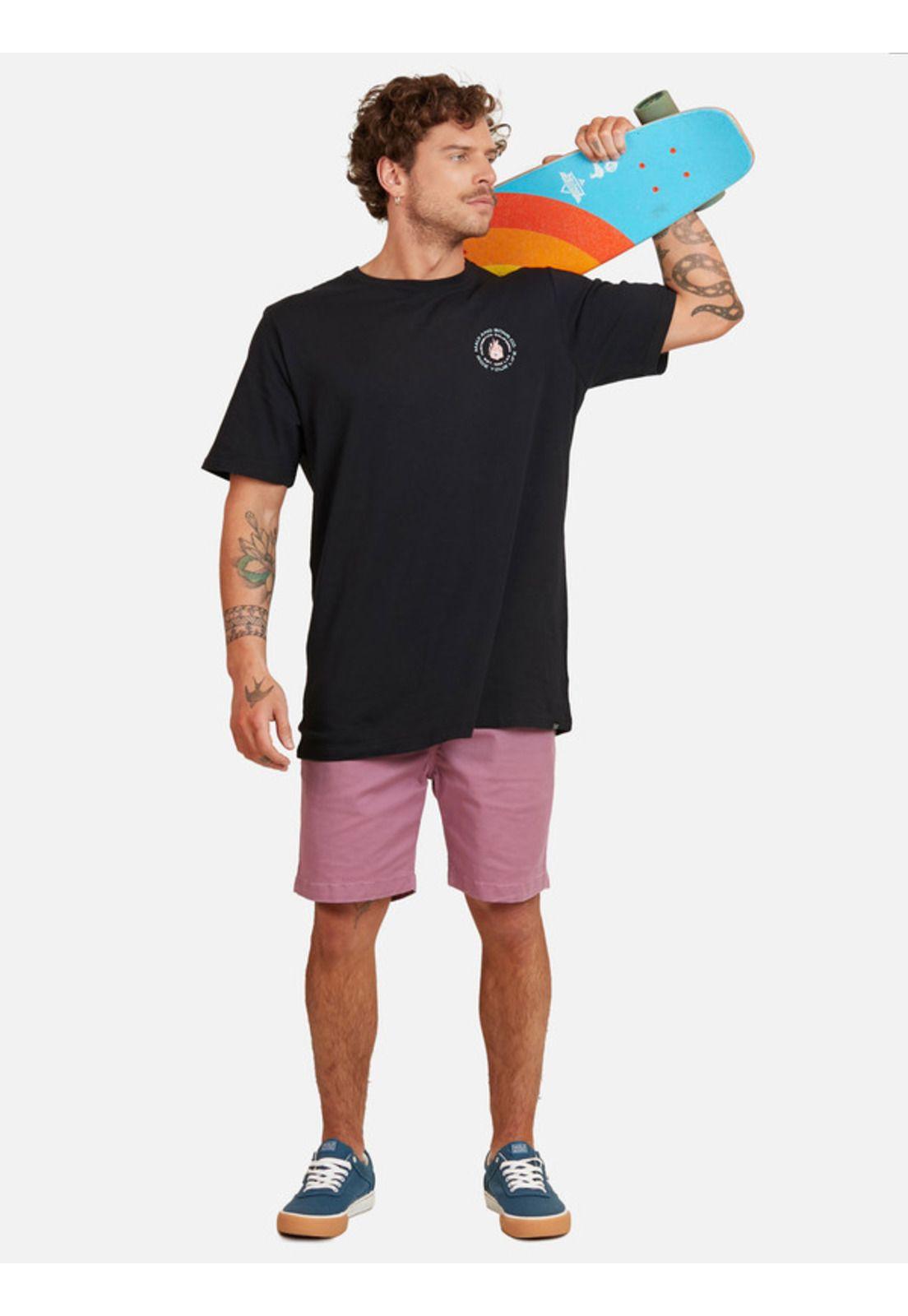 Polera Huntington California Tees Organic Hombre Negro Maui And Sons-3