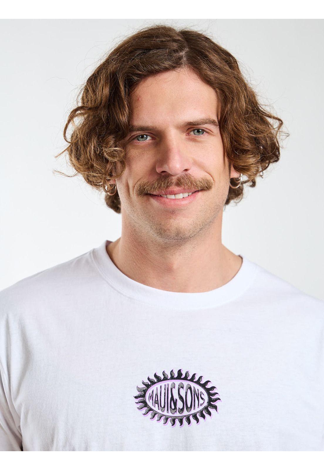 Polera MC Drifter Blanco Hombre Maui and Sons-3