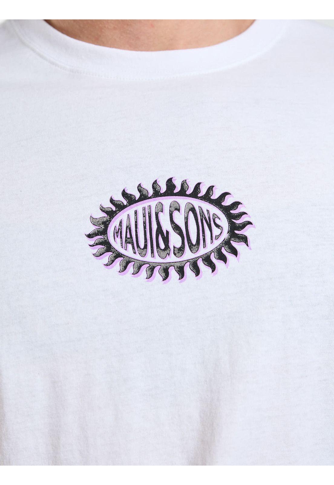 Polera MC Drifter Blanco Hombre Maui and Sons-4
