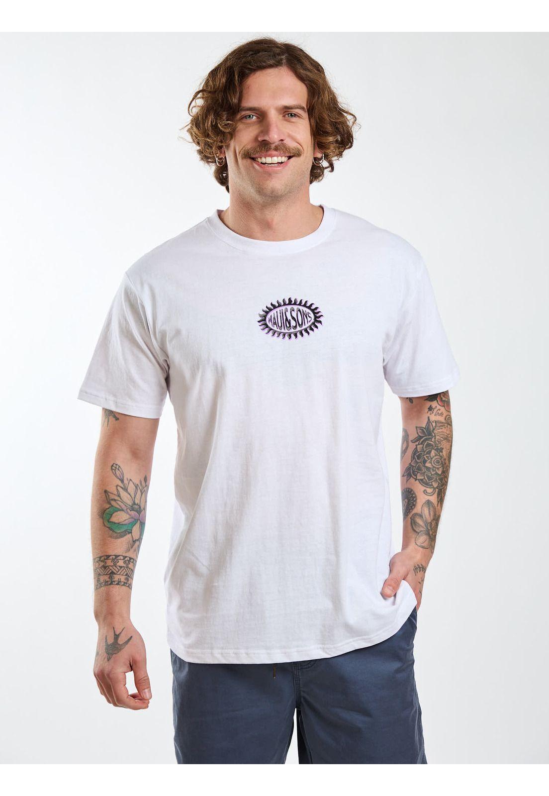 Polera MC Drifter Blanco Hombre Maui and Sons-5
