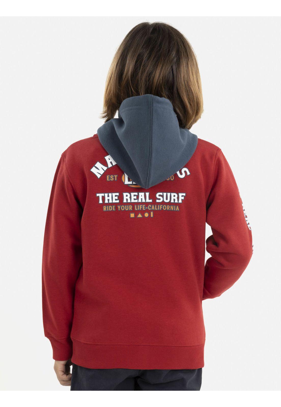 Poleron THE REAL SURF Niño Rojo Maui and Sons-2