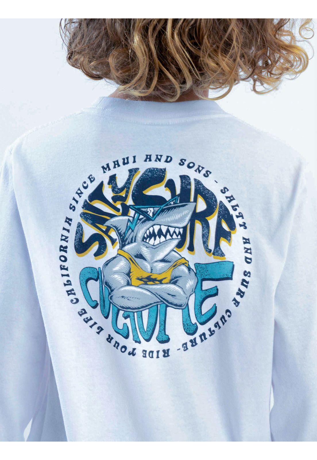 Polera ML Inland Blanco Infantil Maui And Sons-2