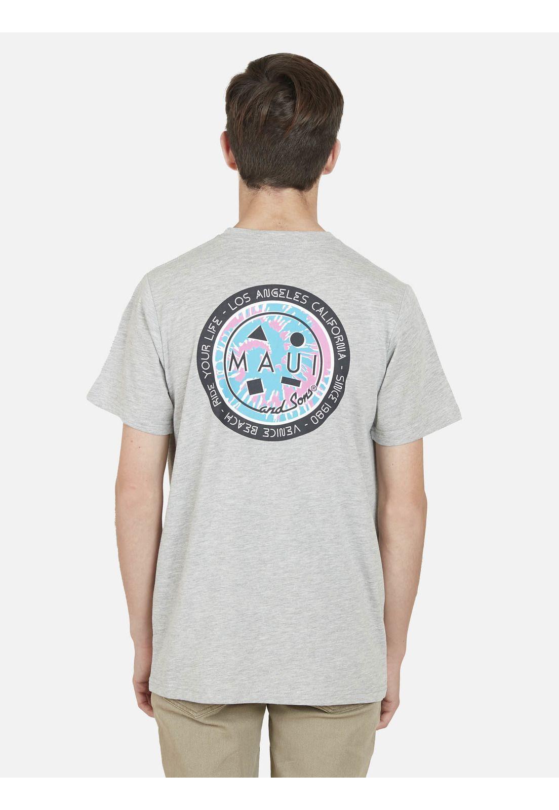 Polera BEACH DYE Juvenil Gris Maui and Sons-1