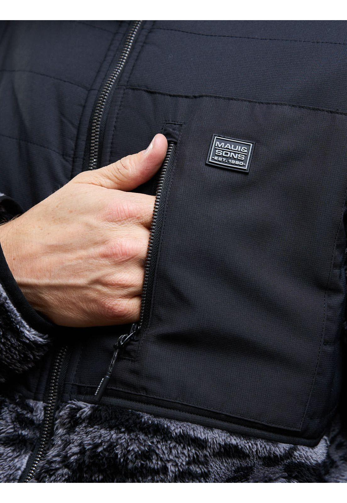 Poleron Chiporro Quilted Signs Multicolor Hombre Maui And Sons-4