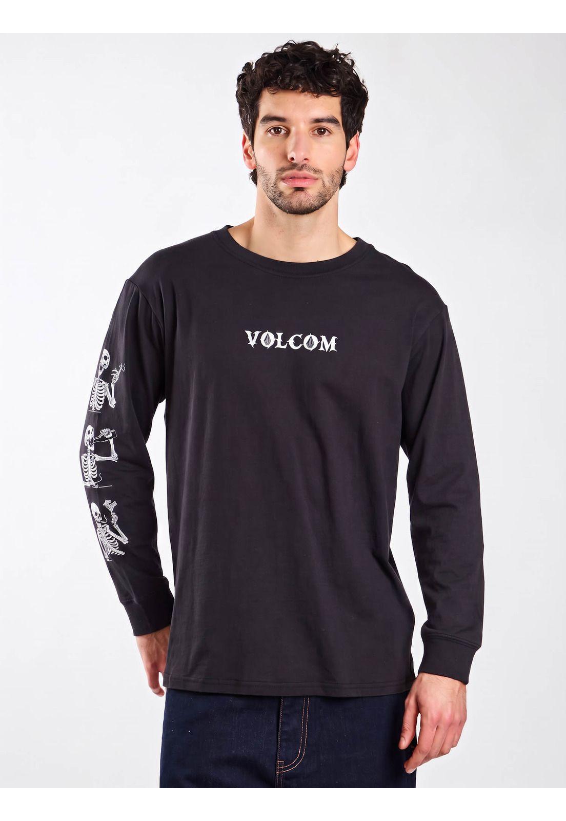 Polera ML Outlier Negro Hombre Volcom-0